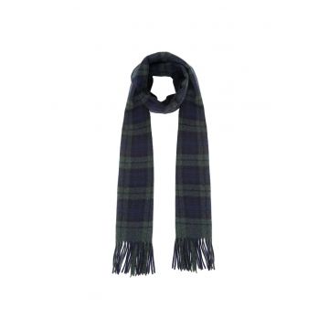Sal barbati MA.AL.BI - lana - tartan - albastru - 180cm