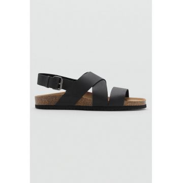 Sandale de piele cu barete incrucisate