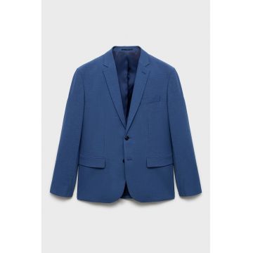 Scaou slim-fit cu revere decupate