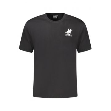 Tricou barbati simplu din bumbac cu logo