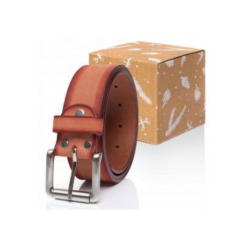 Curea Din Piele - Sopo-Tt376 - 100% Piele Naturala - Culoare: Portocalie - Latime: 4 cm - 100% Portocalie Curea Din Piele - Sopo-Tt376 - 100% Piele Naturala - Culoare: Portocalie - Latime: 4 cm - 100% Portocalie