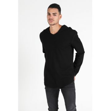 Hanorac regular fit uni - Negru -