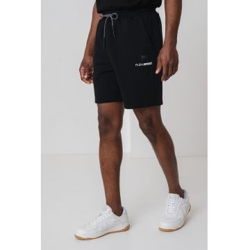 Pantaloni scurti cu snur si imprimeu logo