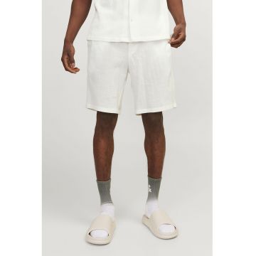 Pantaloni scurti cu snur si model texturat Pantaloni scurti cu snur si model texturat