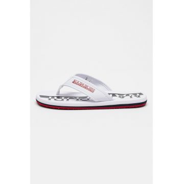 Papuci flip-flop cu imprimeu logo Canvas