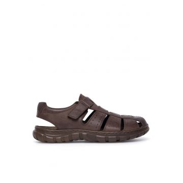 Sandale barbati -  590558849892643 - Piele naturala - Maro