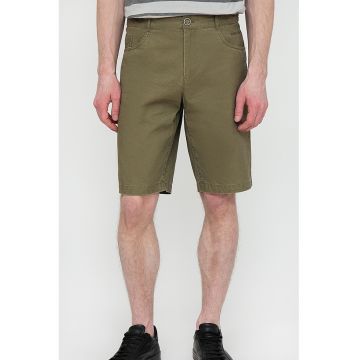 Bermude din bumbac cu model uni