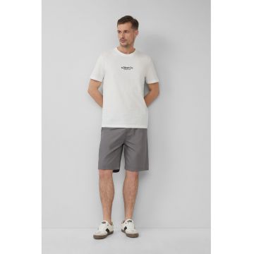 Bermude relaxed fit din bumbac cu snur de ajustare
