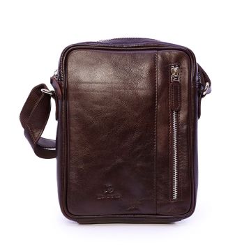 Geantă crossbody bărbaLuca di Gioia neagră din piele 266BGEA6141M