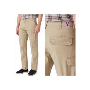 Pantaloni Cargo -  Casey Cargo - Croi: Drept - Stil: Drept - Inaltimea Taliei: Medie - Tip Picior: Drept - 32/32 - Bej