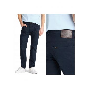 Pantaloni Din Material -  Daren Zip Fly - Croi: Straight Fit - Tip De Pantaloni: Drept - Inchidere: Fermoar - Compozitie Material: 98% Bumbac - 2% Elastan - 31/32 - Albastru