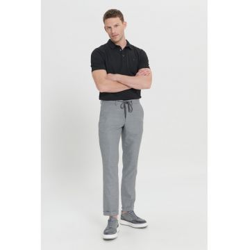 Pantaloni relaxed fit cu talie ajustabila