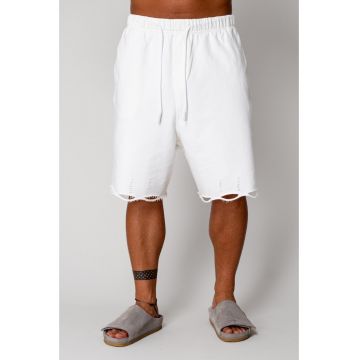 Pantaloni scurt Ripped Heavy White 17412