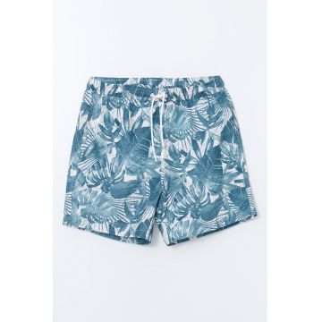 Pantaloni scurti de baie cu imprimeu tropical