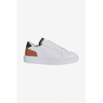 Pantaloni sport low-cut de piele