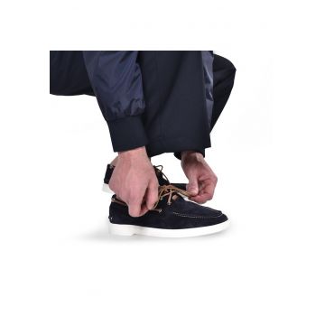 Pantofi boat de piele intoarsa
