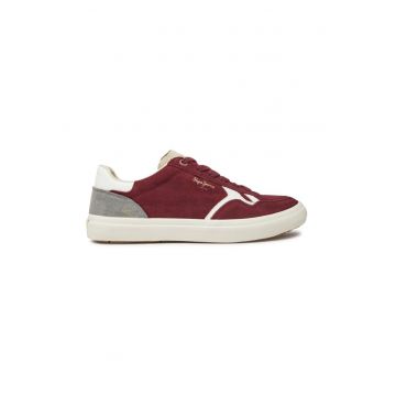 Sneakers PMS31058 Rosu -  Piele naturala