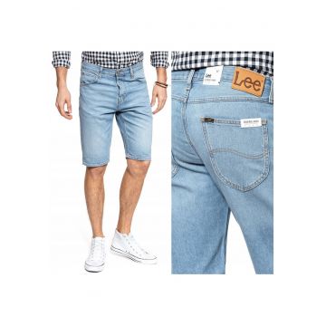 Sorturi Din Denim -  5 Pocket Short - Croi: Regular Fit - Stil: Drept - Inaltimea Taliei: Medie - Inchidere: Fermoar - Albastru