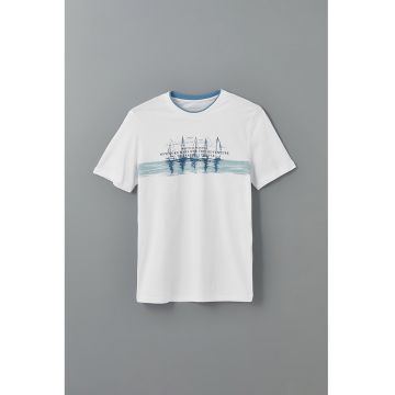 Tricou de bumbac cu model grafic