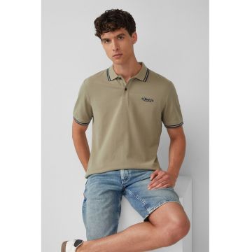 Tricou polo cu imprimeu logo discret