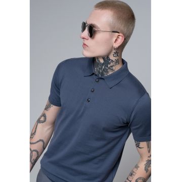 Tricou polo cu model uni