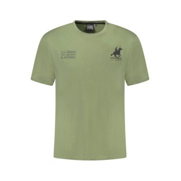 U.S. Grand POLO Tricou barbati din bumbac cu logo la baza gatului