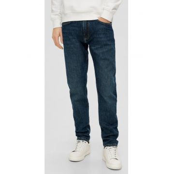 Blugi barbati Mauro - cu talie medie - croiala Regular - Tapered Leg - Albastru inchis - W31 L34