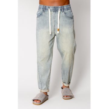 Blugi Joggly lungi cu snur Blue Ice 17351