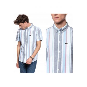 Camasa Barbati -  Button Down - Croiala Regulara - 100% Bumbac - 1 Buzunar - Inchidere: Nasturi - Multicolor - 1 Bucata