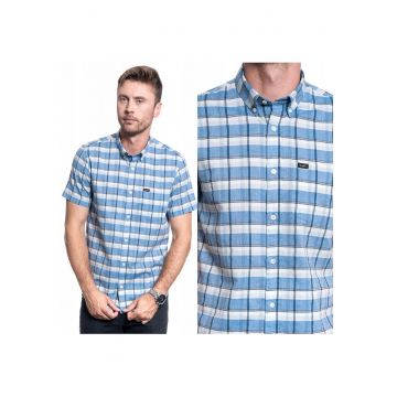 Camasa Barbati -  Button Down Ss - Croi: Regular Fit - Inchidere: Nasturi - Compozitie Material: 100% Bumbac - Numar De Buzunare: 1 - Multicolor - 1