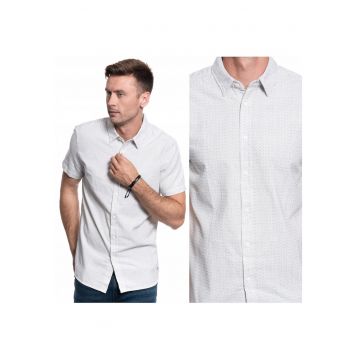 Camasa Barbati -  Camasa Collin Dobby - Croi: Regular Fit - Inchidere: Nasturi - Compozitie Material: 100% Bumbac - Numar Buzunare: 0 - Alb