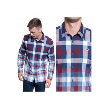 Camasa Barbati -  Casper Fade Wash - Croi Regular - Nasturi - 100% Bumbac - Maneci Lungi - Multicolor