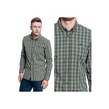 Camasa Barbati -  Clemens Small Check - Croi: Regular Fit - Inchidere: Nasturi - Compozitie Material: 100% Bumbac - Model Dominant: Carouri - Multicolor