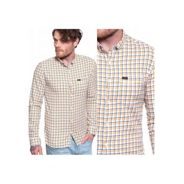 Camasa Barbati -  Slim Button Down - Croi: Slim Fit - Inchidere: Butoni - Compozitie Material: 98% Bumbac - 2% Elastan - Model Dominant: Carouri - Multicolor - 1