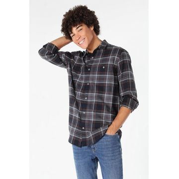 Camasa Cu Maneca Lunga De Barbati Antracit Regular Fit Cl1059702 8683197413239