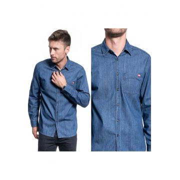 Camasa Din Denim -  Carlow - Croi: Regular Fit - Inchidere: Nasturi - Compozitie Material: 100% Bumbac - Numar De Buzunare: 1 - Albastru - 1