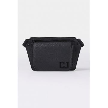 Geanta crossbody de piele ecologica cu buzunar frontal cu clapa