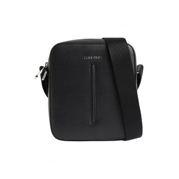 Geanta crossbody de piele ecologica cu logo discret
