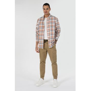Pantaloni cargo jogger cu talie ajustabila