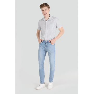 Pantaloni De Barbati Albastru Straight Fit 044 KARL2