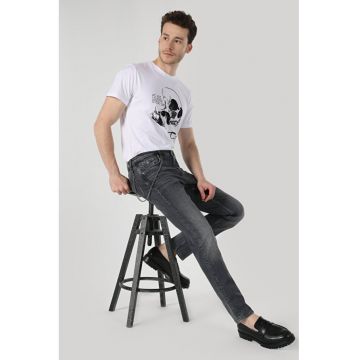 Pantaloni De Barbati Negru Straight Fit KARL
