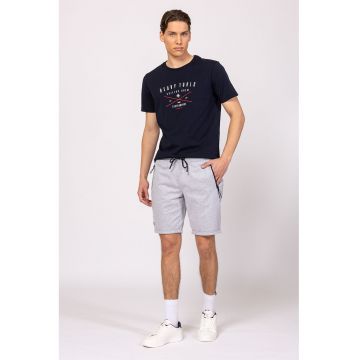 Pantaloni scurti cu buzunare cu fermoar