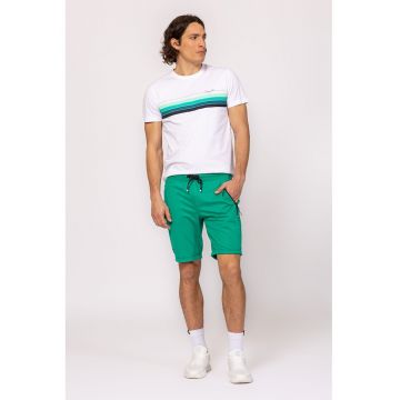 Pantaloni scurti cu buzunare cu fermoar