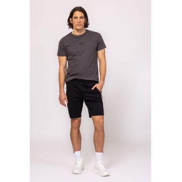 Pantaloni scurti cu model uni si snur de ajustare