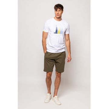 Pantaloni scurti din bumbac cu buzunare laterale