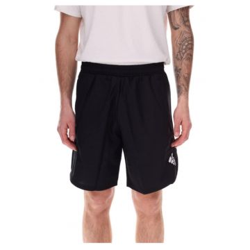 Pantaloni scurti sport barbati  negru - poliester reciclat - design modern - fara model