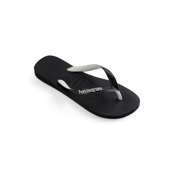 Papuci flip-flop cu logo contrastant