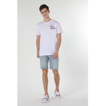 Tricou Cu Maneca Scurta De Barbati Alb Comfort Fit
