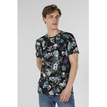 Tricou Cu Maneca Scurta De Barbati Multicolor Regular Fit1