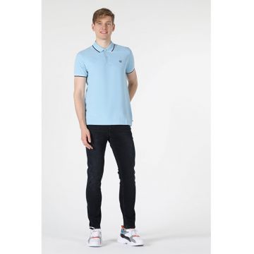 Tricou Polo Cu Maneca Scurta De Barbati Albastru